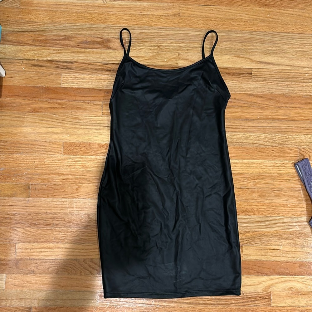 Faux Leather forever 21 dress